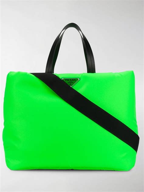 neon green prada bag